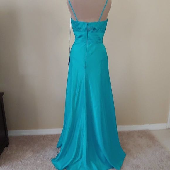 NWT Dreamz by Riva A-Line Long Gown Style #828 - Picture 3 of 4